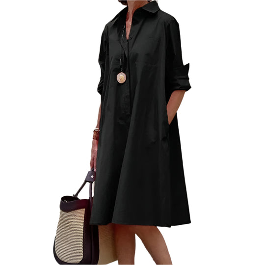 Lässiges Sommerkleid für Damen mit lockerer Silhouette 0