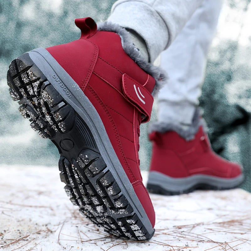 Leichte Schneestiefel im Felllook für Damen 7