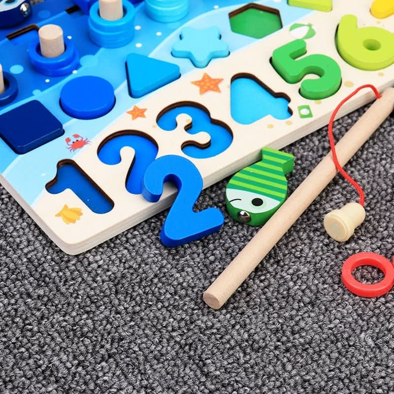 Lernspielbrett für Kinder zur Förderung von Zählen und Formen 4