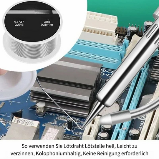 Lötkolben mit Automatischer Zuführung für Präzises Löten und Ergonomischen Griff 2