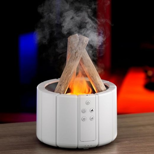 Luftbefeuchter Schlafzimmer Lagerfeuer-Design für Gemütlichkeit und Wohlfühlatmosphäre 2