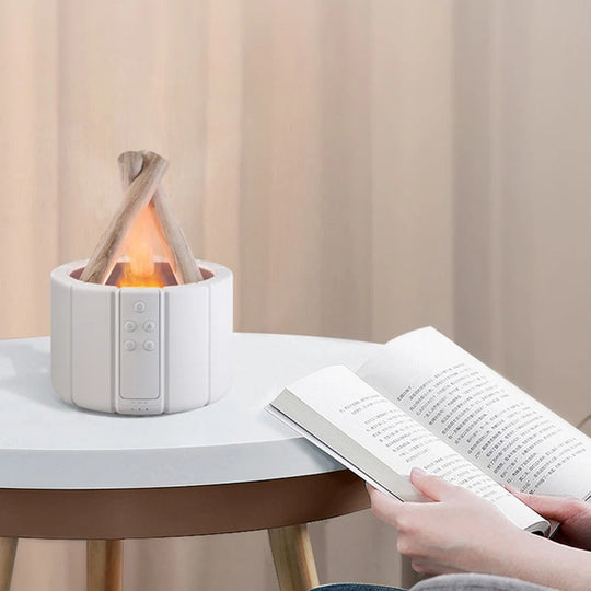 Luftbefeuchter Schlafzimmer Lagerfeuer-Design für Gemütlichkeit und Wohlfühlatmosphäre 4