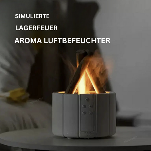 Luftbefeuchter Schlafzimmer Lagerfeuer-Design für Gemütlichkeit und Wohlfühlatmosphäre 7