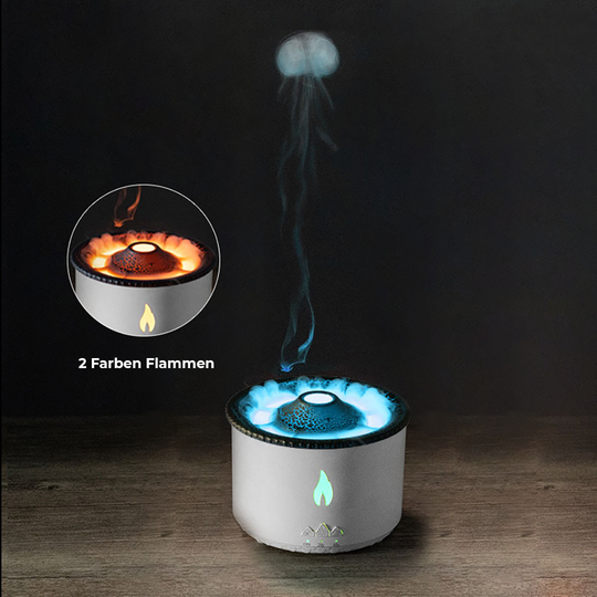 Luftbefeuchter Vulkan-Stil für Schlafzimmer und Wohnzimmer mit Sanftem Licht 2
