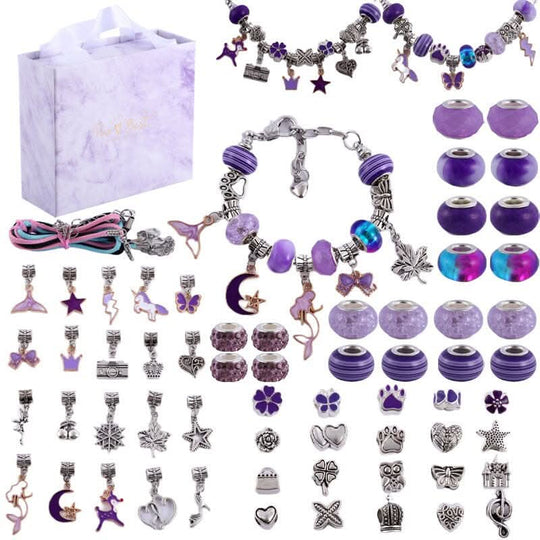 Mädchen Armband Bastelset mit Funkelnden Charms 22