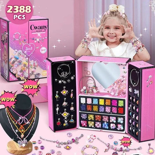 Mädchen Armband Bastelset mit Funkelnden Charms 24