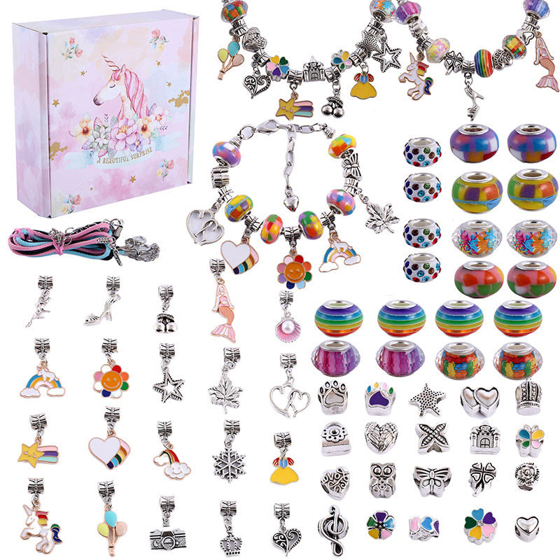 Mädchen Charm-Armband DIY-Set mit Anhängern 15