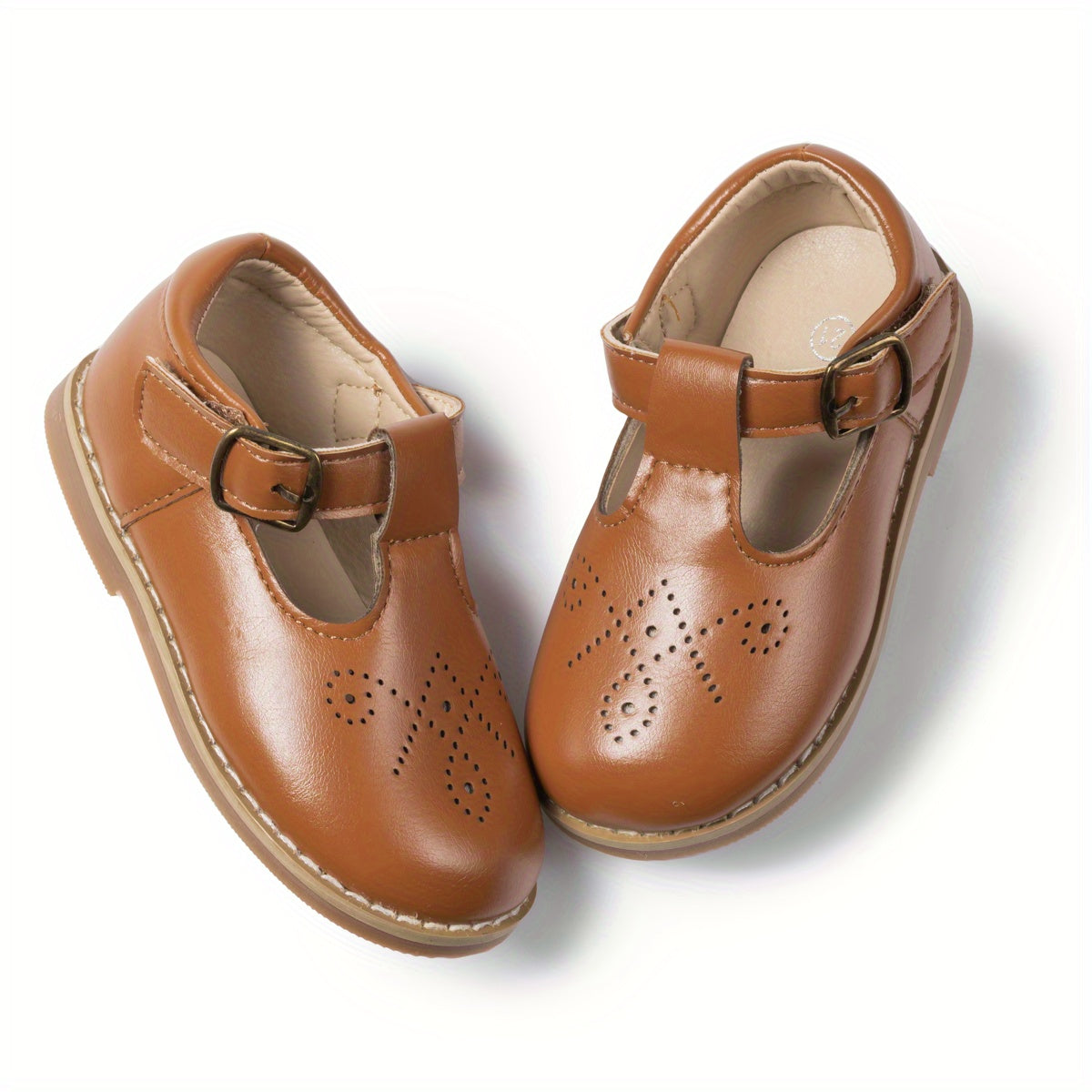 Mädchenschuhe Vintage Stil Flach mit Antirutschsohle 23-38 6