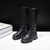Damen Kniehohe Stiefel Eleganter Stil Kunstleder 3