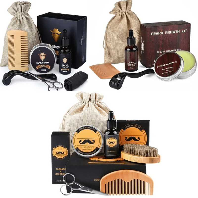 Männer Bartpflege Set Starker Bart Pflege und Styling Essentials 5