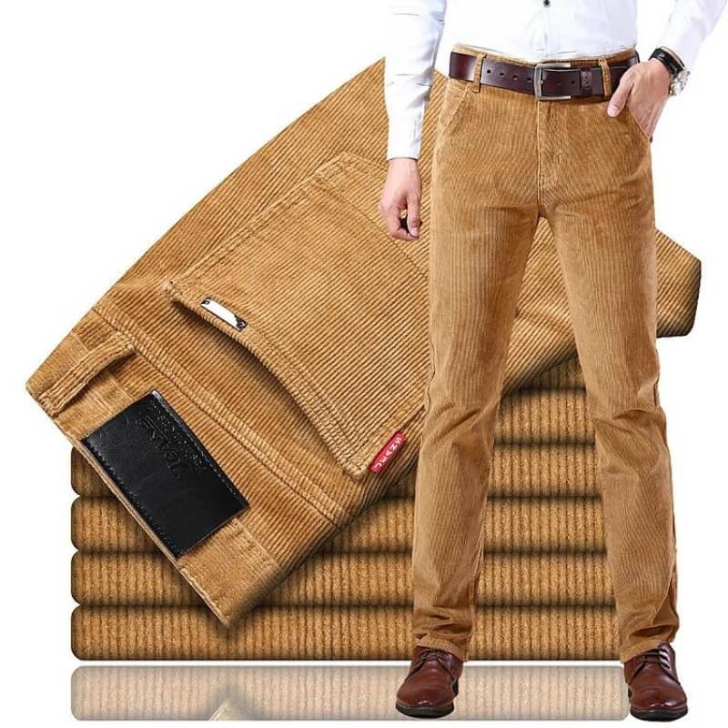 Herren Cordjeans Klassisch Moderner Schnitt 100% Baumwolle 1