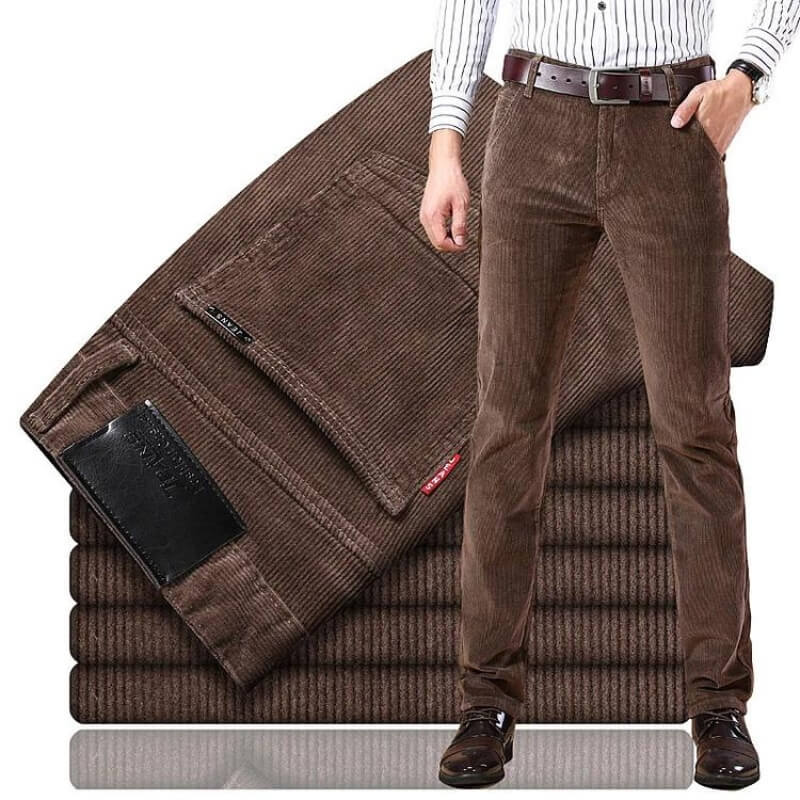 Herren Cordjeans Klassisch Moderner Schnitt 100% Baumwolle 2