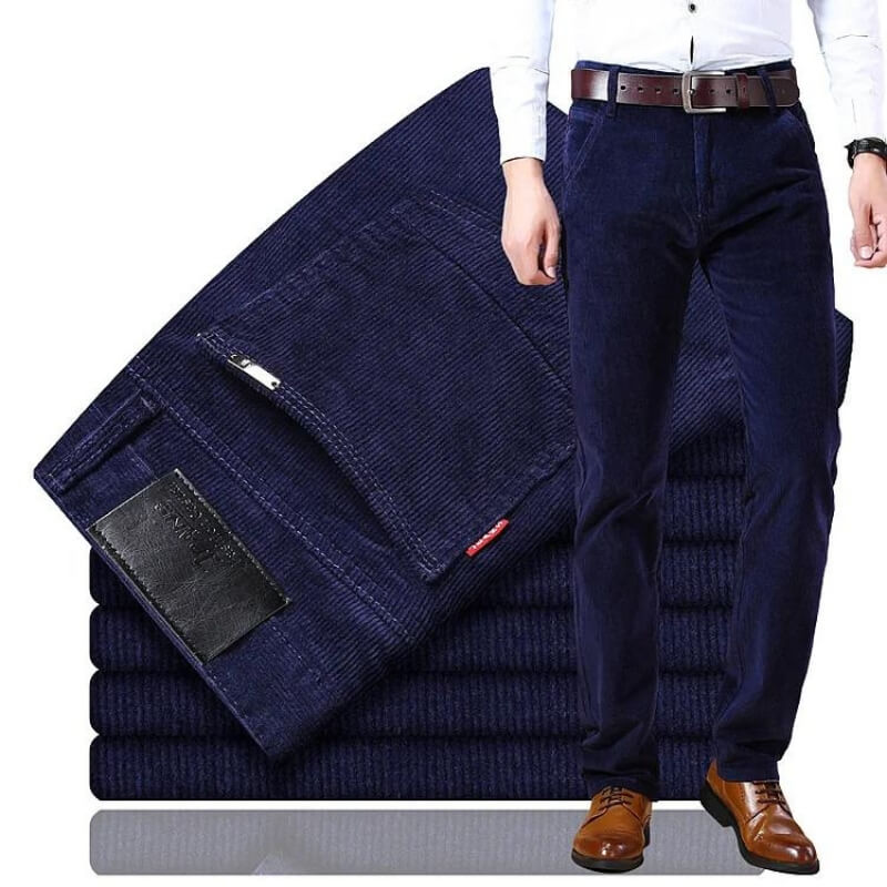 Herren Cordjeans Klassisch Moderner Schnitt 100% Baumwolle 4
