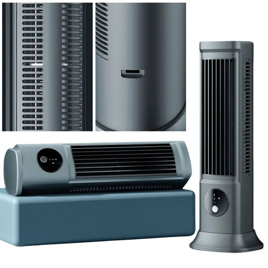Mini Tischventilator Leise Mit Wiederaufladbarer Klimaanlage Und Drei Geschwindigkeitsstufen 2