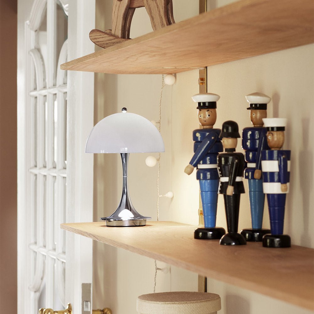 Moderne Akku Tischleuchte Mit Dimmer Kabellos Für Nachttisch Und Wohnzimmer 2