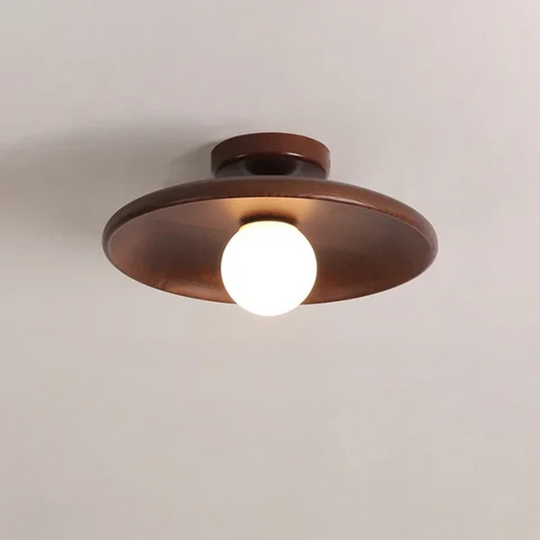 Moderne Deckenlampe Holz Kugel Hängelampe für Wohnzimmer - Minimalistische LED Deckenleuchte 10