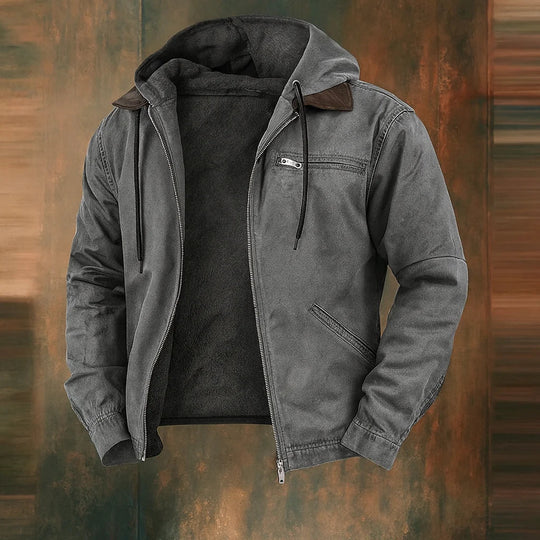 Moderne Herren-Winterjacke mit Kapuze für Outdoor-Aktivitäten 2