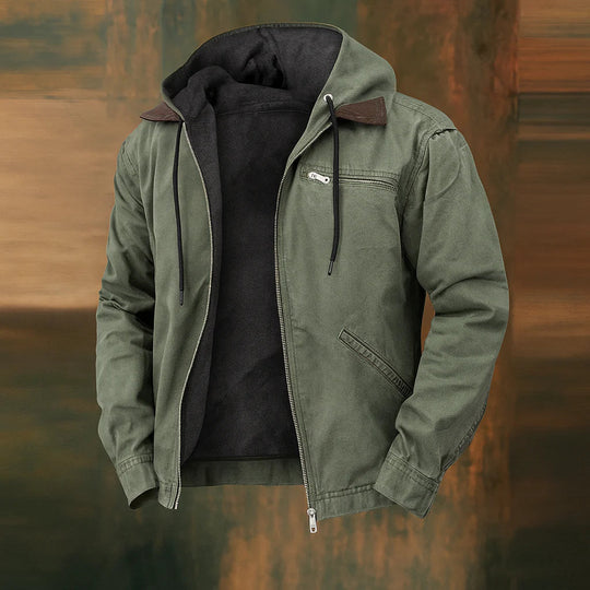 Moderne Herren-Winterjacke mit Kapuze für Outdoor-Aktivitäten 3