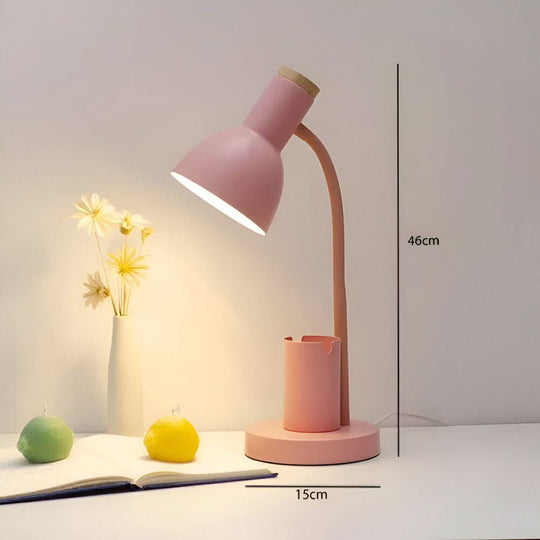 Moderne LED-Schreibtischlampe mit Stifthalter und drei Lichtmodi 8