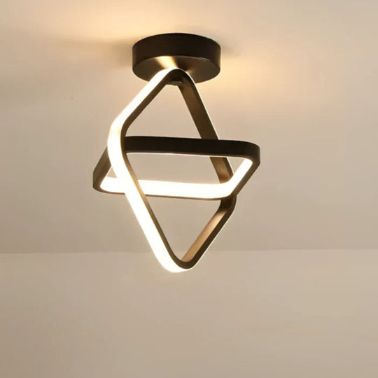 Moderne LED Deckenleuchte Doppelring Design für Wohnzimmer und Büro 6