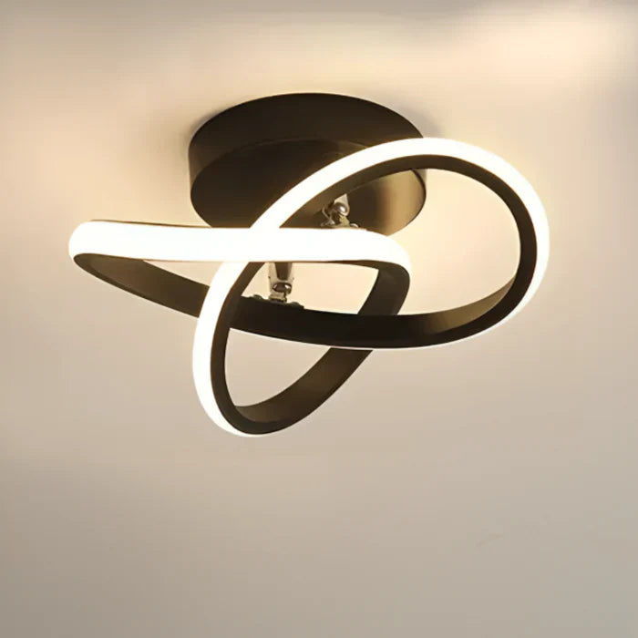 Moderne LED Deckenleuchte Doppelring Design für Wohnzimmer und Büro 7