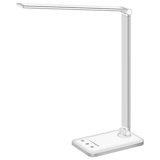 Moderne LED Tischleuchte mit USB-Anschluss und Dimmfunktion für Schreibtisch und Nachttisch 2