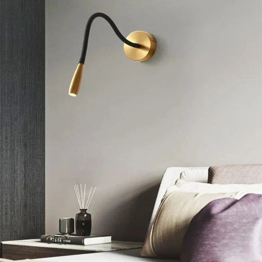 Moderne LED Wandleuchte Schwarz mit Flexiblem Arm für Wohnzimmer und Schlafzimmer 1