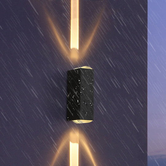 Moderne Rechteckige LED-Außenwandleuchte 3