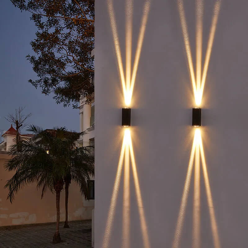 Moderne Rechteckige LED-Außenwandleuchte 7
