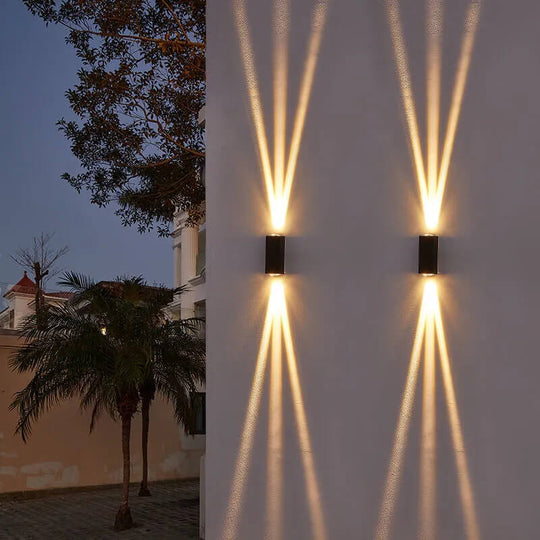 Moderne Rechteckige LED-Außenwandleuchte 7