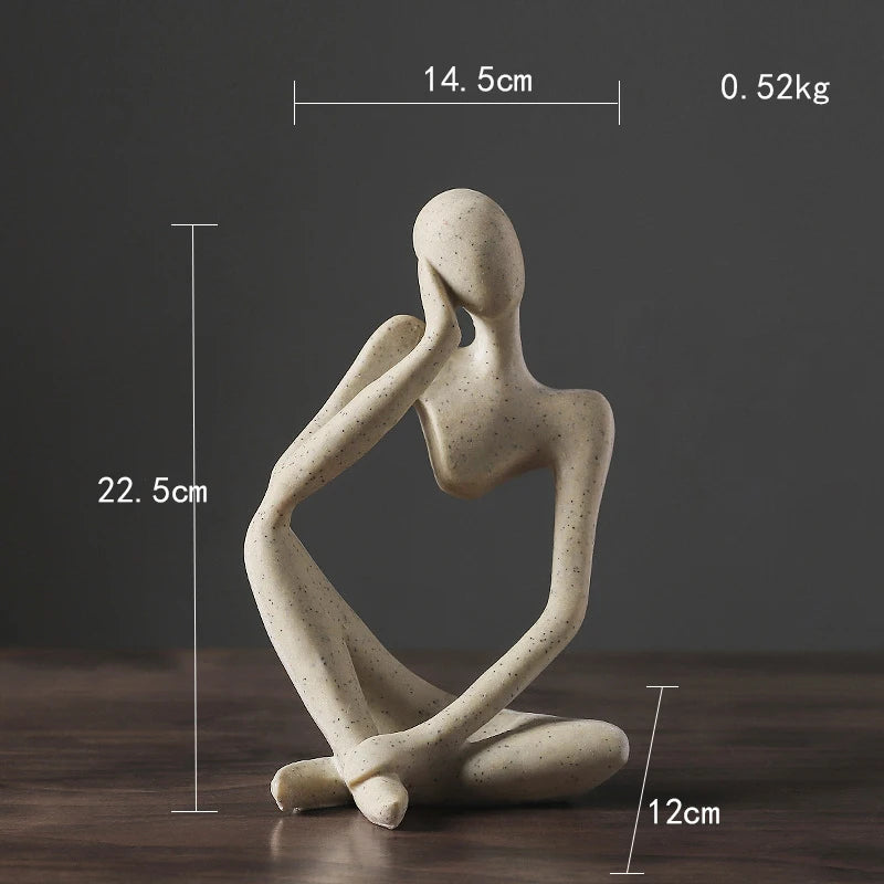 Moderne Skulptur Frau Figur für Büro und Zuhause 10