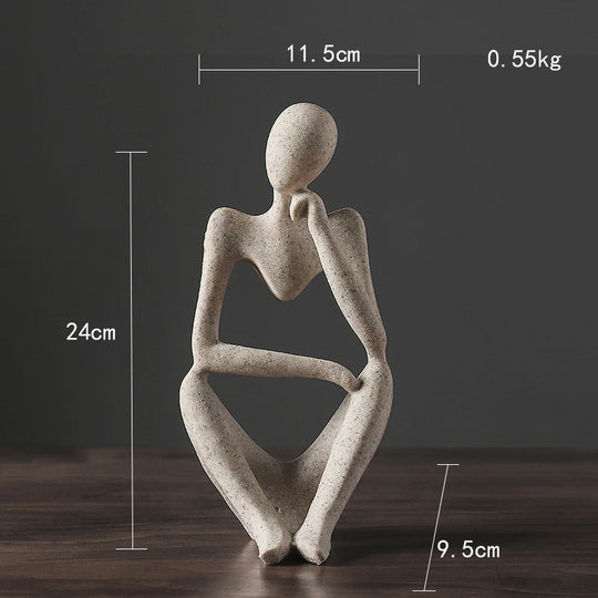 Moderne Skulptur Frau Figur für Büro und Zuhause 9