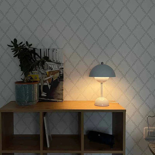 Moderne Tischlampe im Nordischen Stil mit Pilzform und 3 Helligkeitsstufen für Wohnzimmer und Nachttisch 6
