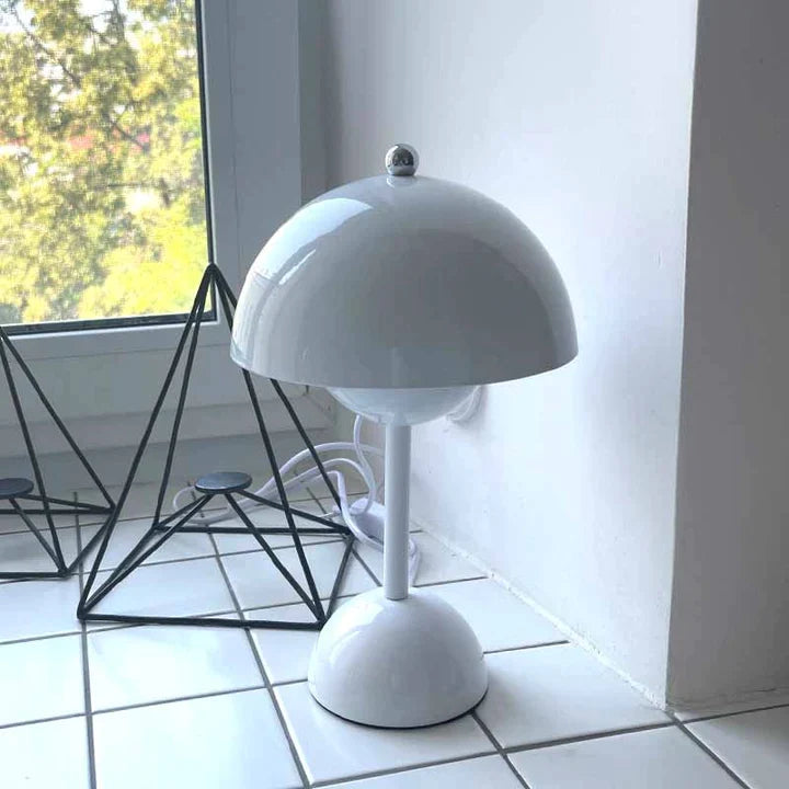 Moderne Tischlampe im Nordischen Stil mit Pilzform und 3 Helligkeitsstufen für Wohnzimmer und Nachttisch 7