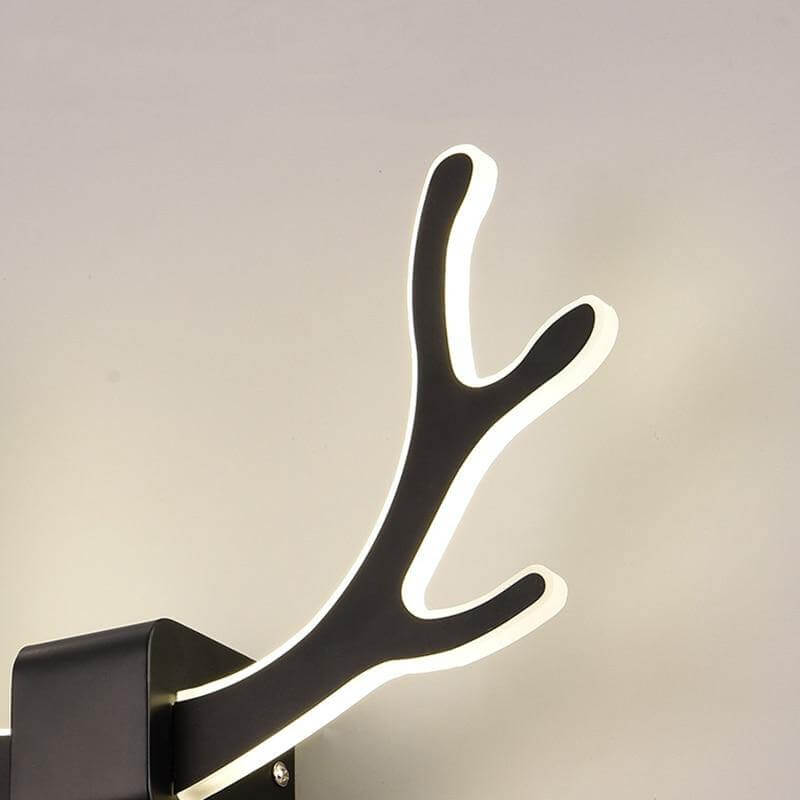 Moderne Wandleuchte Mit Bewegungssensor Im Hirschhorn-Design Für Innenräume 2