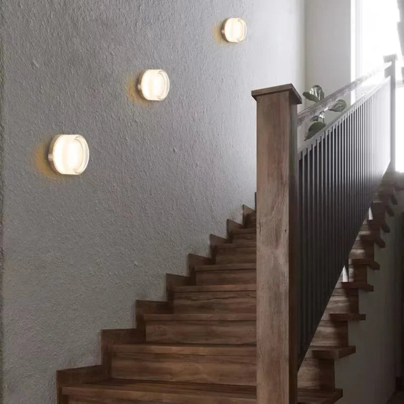 Moderne Wandleuchte Rund LED für stilvolles Interieur innen 1