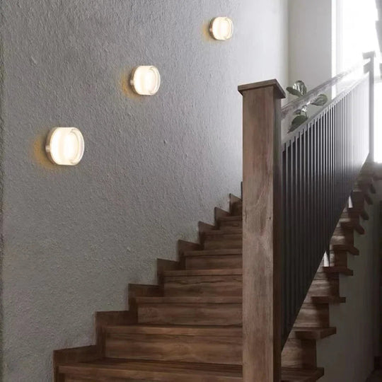 Moderne Wandleuchte Rund LED für stilvolles Interieur innen 1