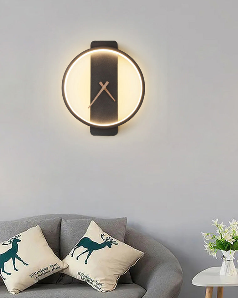 Moderne Wanduhr mit LED-Licht für stilvolle Räume 6