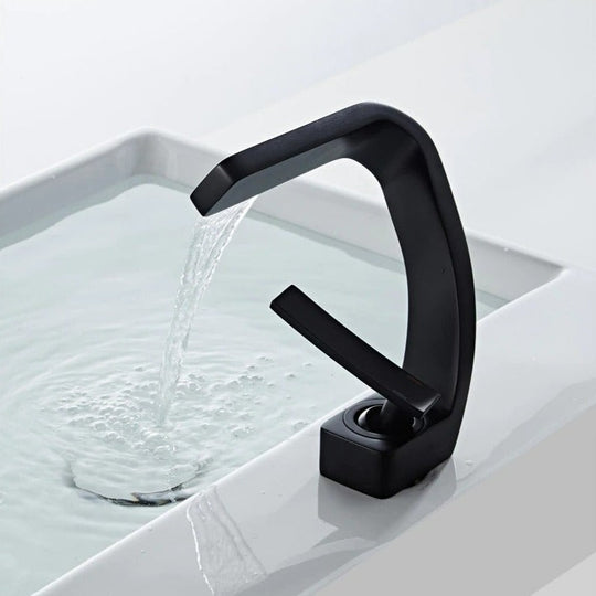 Moderner Wasserhahn Küche Bad Mit Geschwungenem Design Küchenarmatur 6
