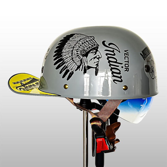 Motorradhelm im Baseball-Cap Look für Herren 11