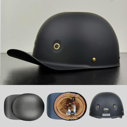 Motorradhelm im Baseball-Cap Look für Herren 8