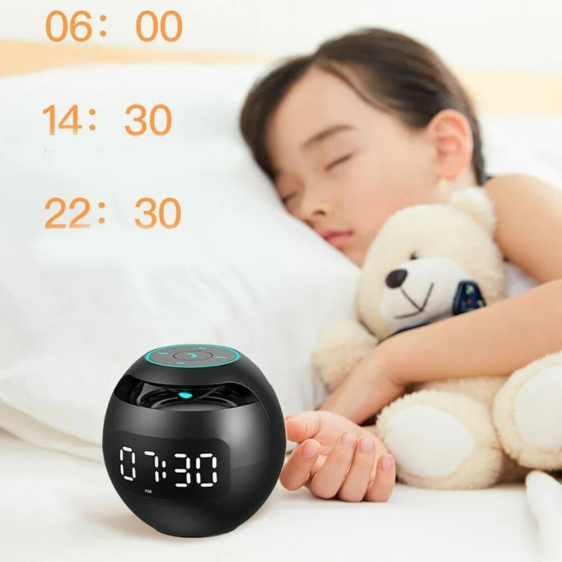Multifunktionale Weckeruhr mit Bluetooth Lautsprecher und Nachtlicht 5