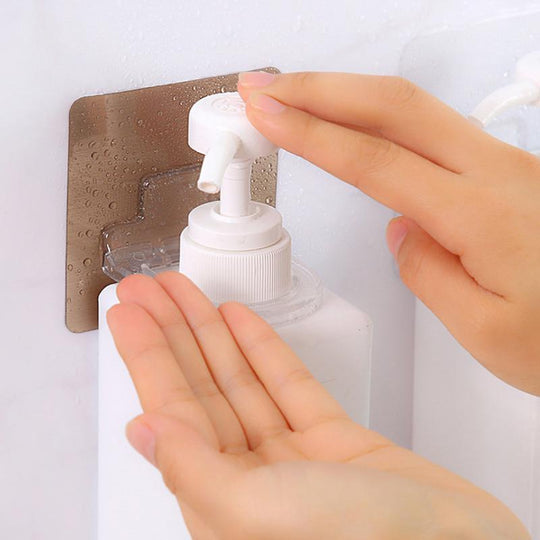 Multifunktionaler Flaschenhalter für Duschgel und Shampoo, platzsparend und einfach zu installieren 4