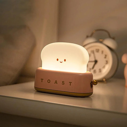 Nachtlicht Kinder Toaster Design mit Verstellbarer Helligkeit – Lustige Nachttischlampe für Kinderzimmer und Badezimmer 7