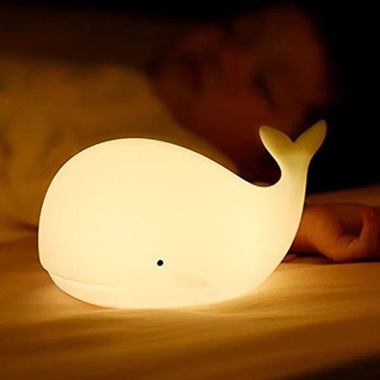 Nachtlicht Kinder Wal Farbwechsel LED für Beruhigende Atmosphäre 4