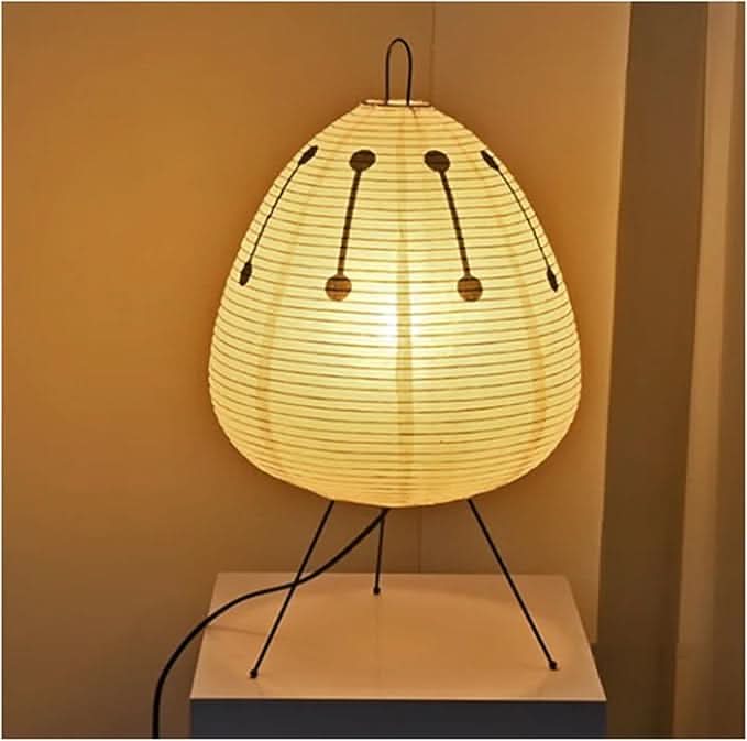 Nachttischlampe Japanisches Design mit Sanftem Licht für Wohnzimmer und Schlafzimmer 10
