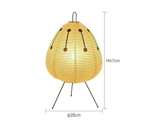 Nachttischlampe Japanisches Design mit Sanftem Licht für Wohnzimmer und Schlafzimmer 5