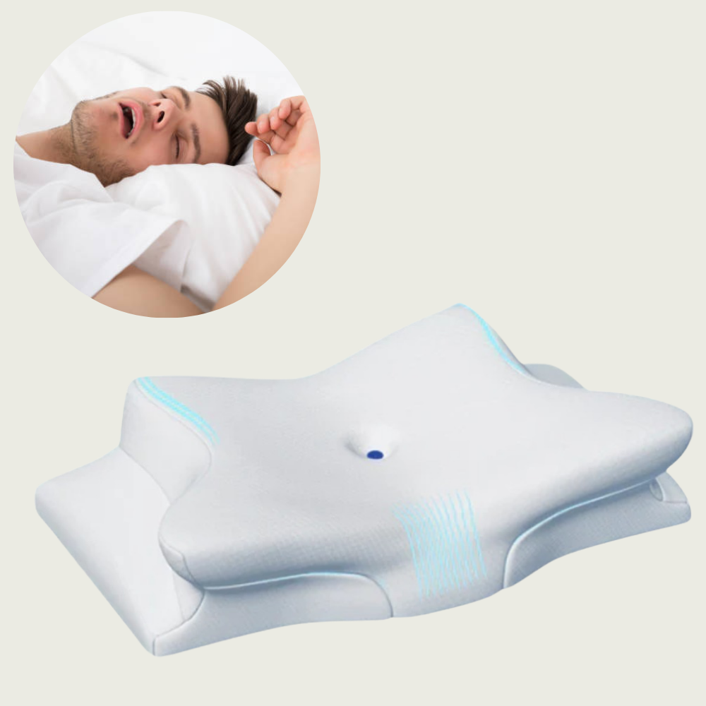 Nackenstützkissen für Besseren Schlaf – Orthopädisches Nackenkissen mit Spezieller Kontur für Rücken- und Seitenschläfer 0