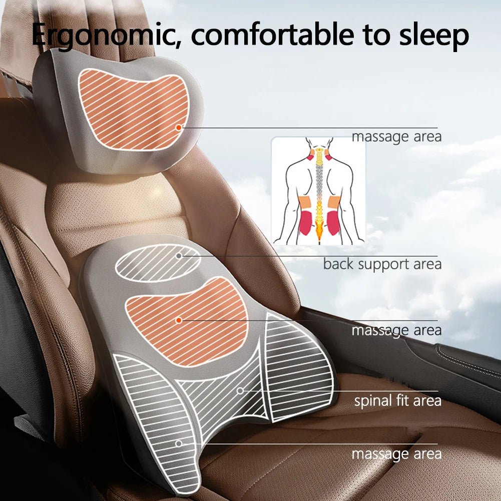 Nackenstützkissen mit Sanfter Vibration für Auto und Büro, Anpassungsfähiges Nackenkissen für Optimalen Komfort 5