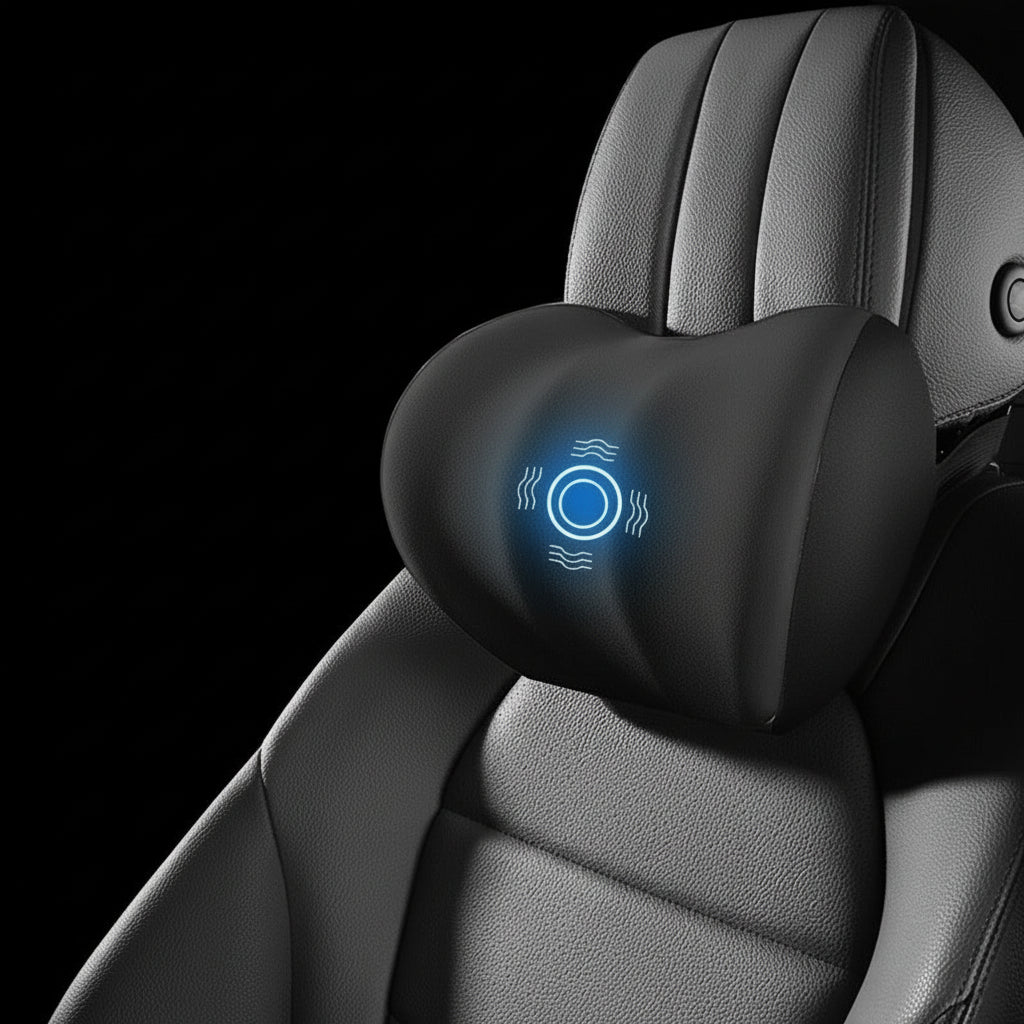 Nackenstützkissen mit Sanfter Vibration für Auto und Büro, Anpassungsfähiges Nackenkissen für Optimalen Komfort 8